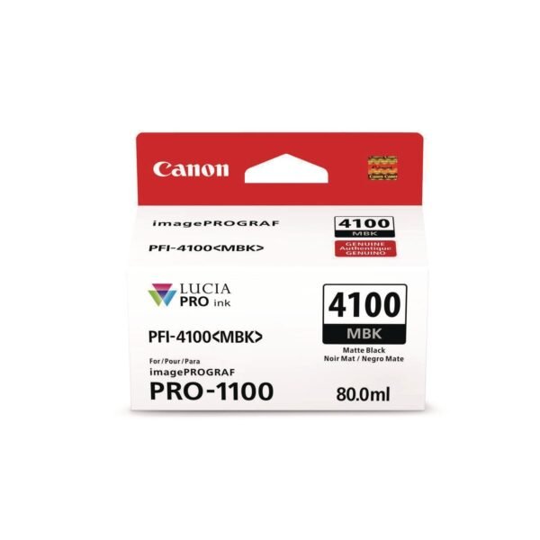 Canon 6776C002AA (PFI-4100) High-Yield Ink, Matte Black