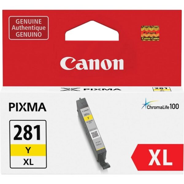 Canon CLI-281XL Original Inkjet Ink Cartridge - Yellow - 1 Each Inkjet - 1 Each (CLI281XLYW)