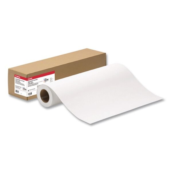 Canon Heavyweight Matte Coated Paper, 2" Core, 10 mil, 24" x 100 ft, Matte White (0849V342)