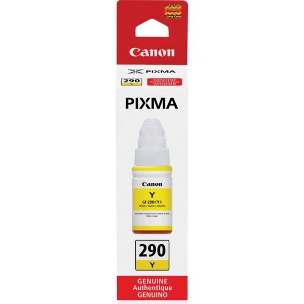 Canon PIXMA GI-290 Ink Bottle Inkjet - Yellow - 7000 Pages - 70 mL - 1 Each (GI290Y)
