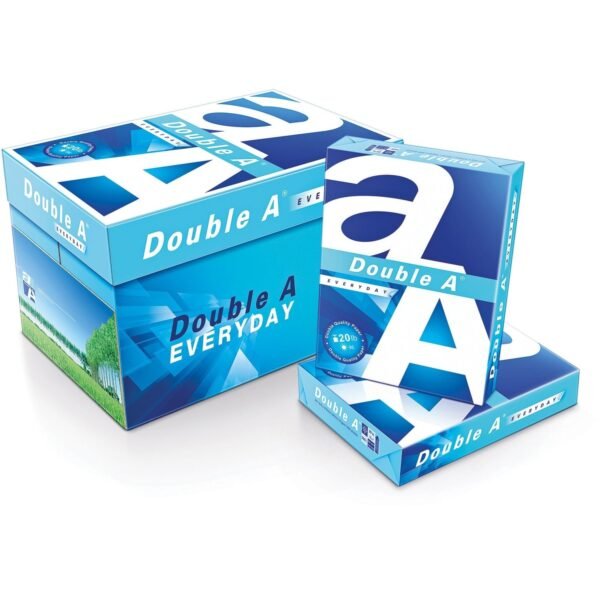 Double A Everyday Multipurpose Paper - White 96 Brightness - Letter - 8 1/2" x 11" - 20 lb Basis Weight - Smooth - White - 500 Sheets per Ream - 10 / Carton (851120)