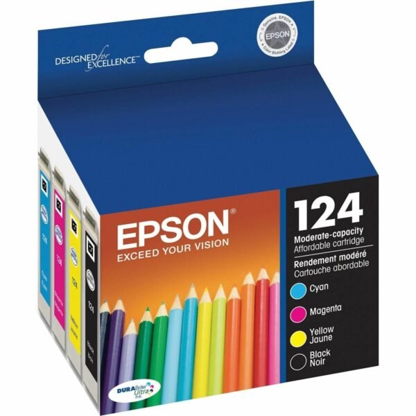 Epson DURABrite 124 Original Ink Cartridge 170 Pages (T124120BCS)