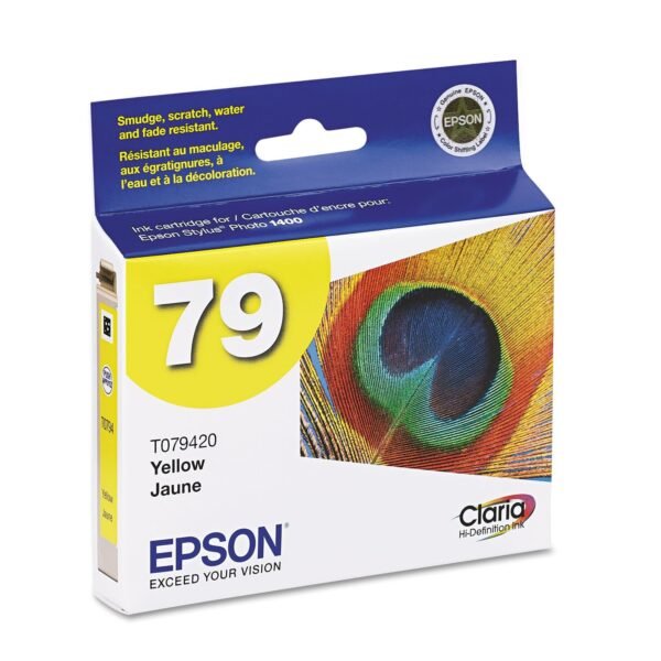 Epson T079420 (79) Claria High-Yield Ink, 810 Page-Yield, Yellow | OfficeCrave.com