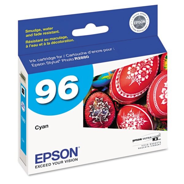 Epson T096220 (96) Ink, 430 Page-Yield, Cyan | OfficeCrave.com