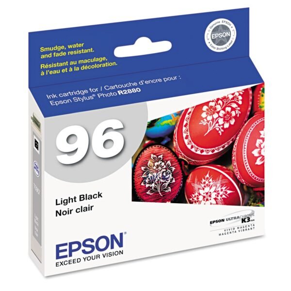 Epson T096720 (96) Ink, 450 Page-Yield, Light Black | OfficeCrave.com