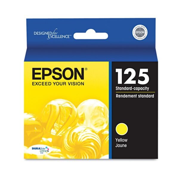 Epson T125420-S (125) DURABrite Ultra Ink, Yellow | OfficeCrave.com