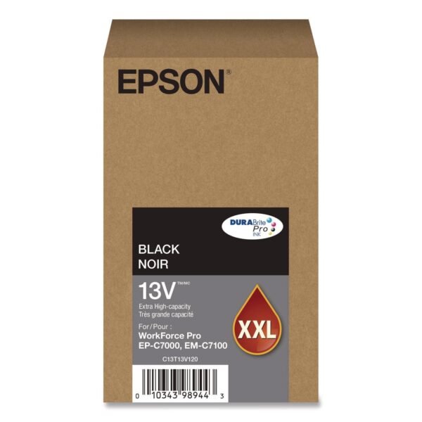 Epson T13V120 (T13V) DURABrite Pro Extra High-Yield Ink, 11,500 Page-Yield, Black | OfficeCrave.com