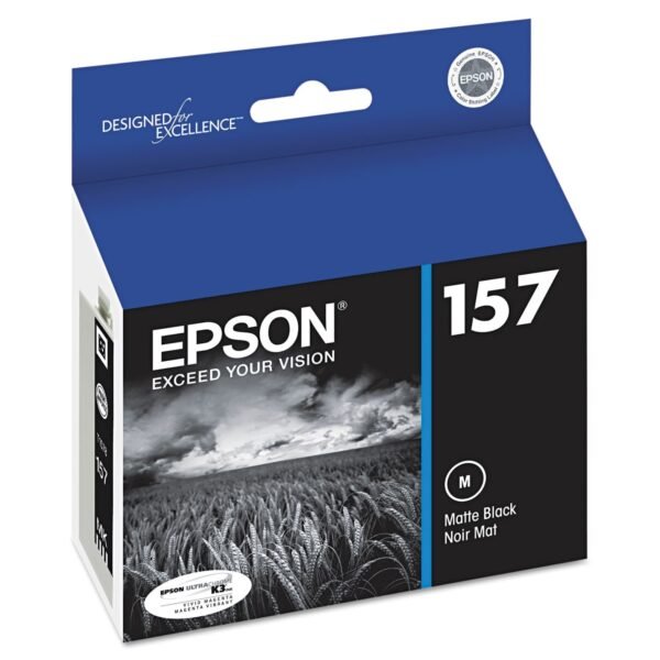 Epson T157820 (157) UltraChrome K3 Ink, Matte Black | OfficeCrave.com