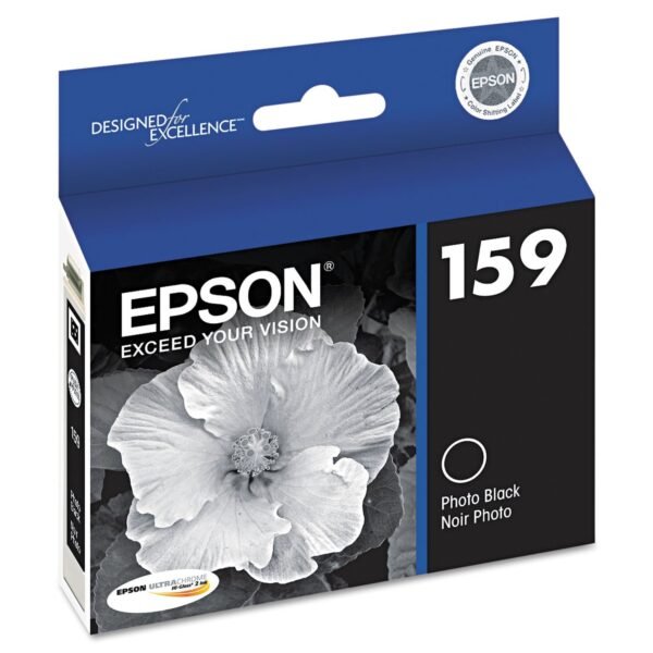 Epson T159120 (159) UltraChrome Hi-Gloss 2 Ink, Photo Black | OfficeCrave.com