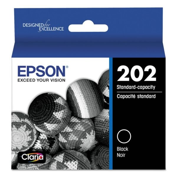 Epson T202120-S (202) Claria Ink, 210 Page-Yield, Black | OfficeCrave.com