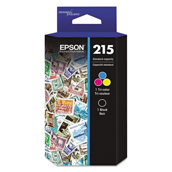 Epson T215120-BCS (215) DURABrite Ultra Ink, Black/Cyan/Magenta/Yellow | OfficeCrave.com