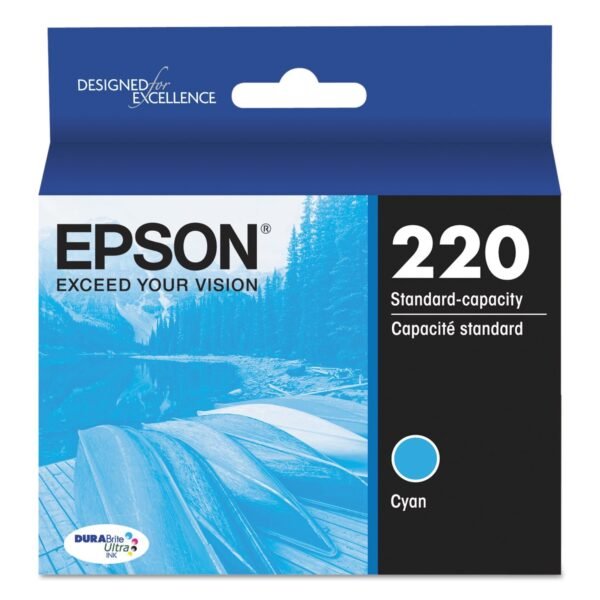 Epson T220220-S (220) DURABrite Ultra Ink, Cyan | OfficeCrave.com