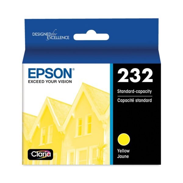 Epson T232420S (T232) Claria Ink, 165 Page-Yield, Yellow | OfficeCrave.com