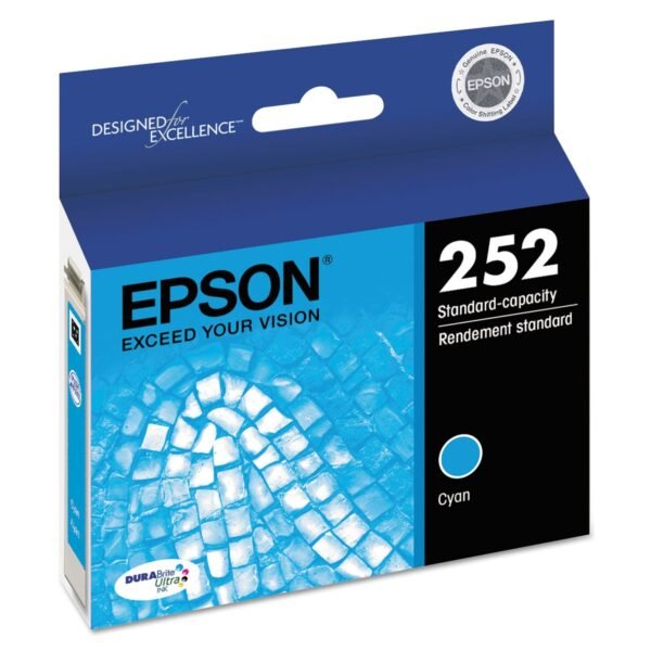 Epson T252220-S (252) DURABrite Ultra Ink, Cyan | OfficeCrave.com