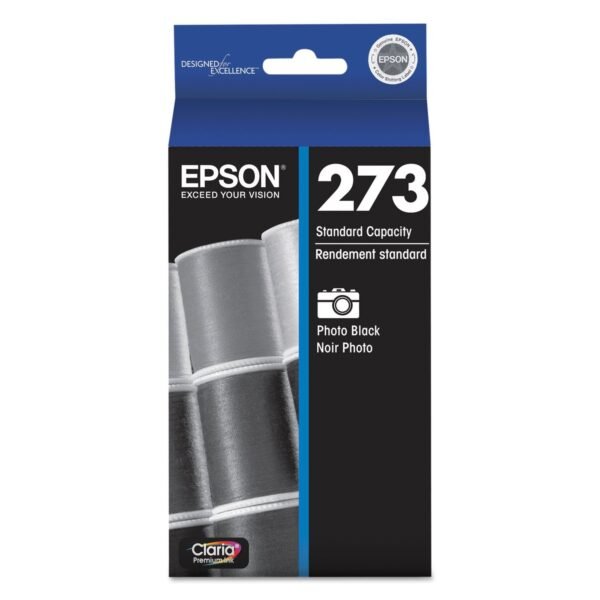 Epson T273120-S (273) Claria Ink, 210 Page-Yield, Photo Black | OfficeCrave.com