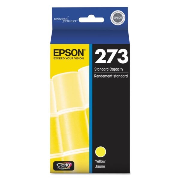 Epson T273420-S (273) Claria Ink, 300 Page-Yield, Yellow | OfficeCrave.com