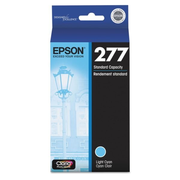 Epson T277520-S (277) Claria Ink, 360 Page-Yield, Light Cyan | OfficeCrave.com