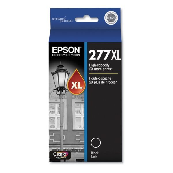Epson T277XL120-S (277XL) Claria High-Yield Ink, 500 Page-Yield, Black | OfficeCrave.com