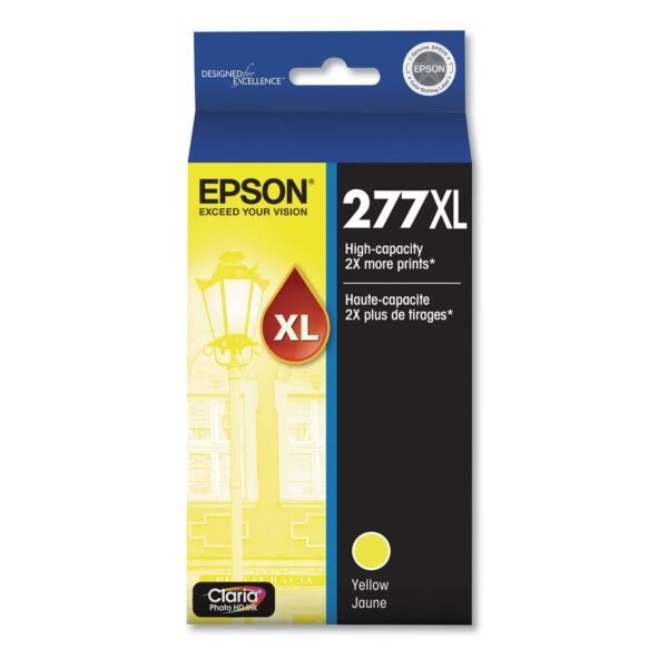 Epson T277XL420-S (277XL) Claria High-Yield Ink, 740 Page-Yield, Yellow | OfficeCrave.com