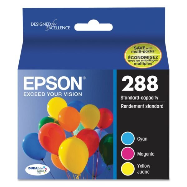 Epson T288520-S (288) DURABrite Ultra Ink, Cyan/Magenta/Yellow | OfficeCrave.com