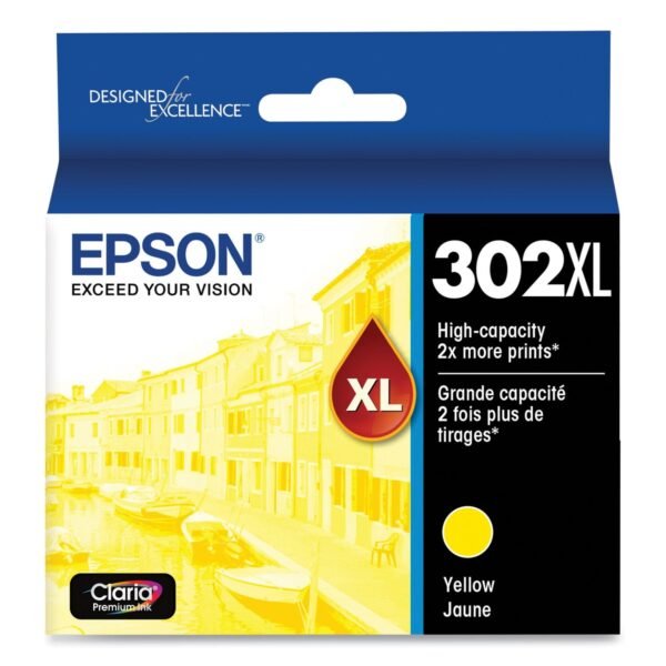 Epson T302XL420-S (T302XL) Claria High-Yield Ink, Yellow | OfficeCrave.com