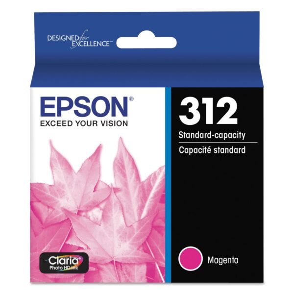 Epson T312320-S (312XL) Claria Ink, 360 Page-Yield, Magenta | OfficeCrave.com