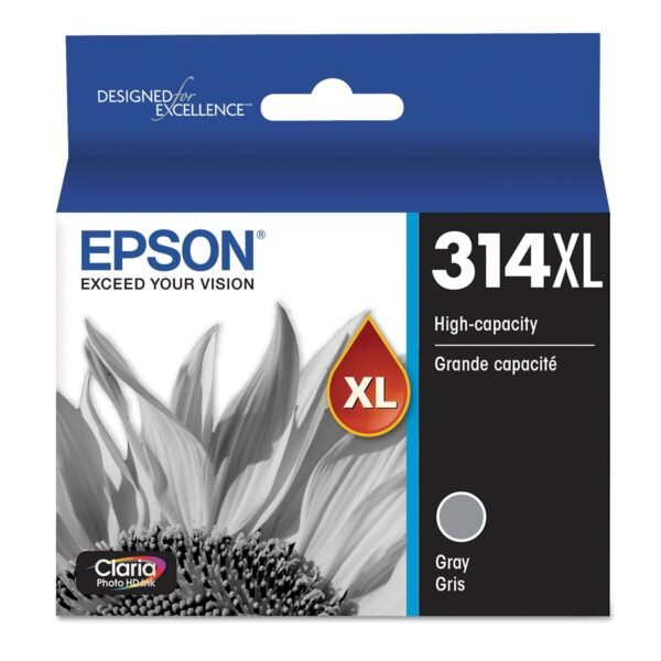 Epson T314XL720-S (314XL) Claria High-Yield Ink, 830 Page-Yield, Gray | OfficeCrave.com
