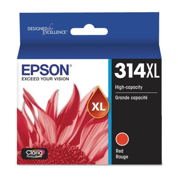 Epson T314XL820-S (314XL) Claria High-Yield Ink, 830 Page-Yield, Red | OfficeCrave.com