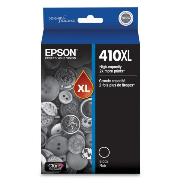 Epson T410XL020-S (410XL) Claria High-Yield Ink, 500 Page-Yield, Black | OfficeCrave.com