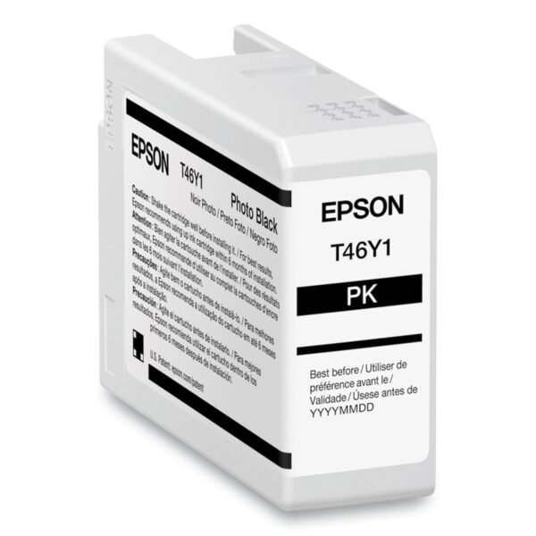 Epson T46Y100 (T46Y) UltraChrome PRO10 Ink, 50 mL, Photo Black | OfficeCrave.com