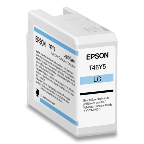 Epson T46Y500 (T46Y) UltraChrome PRO10 Ink, 50 mL, Light Cyan | OfficeCrave.com