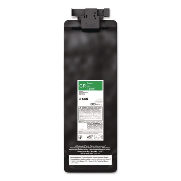 Epson T51NF20 (T51N) UltraChrome GS3 Eco-Solvent Ink, 800 mL, Green