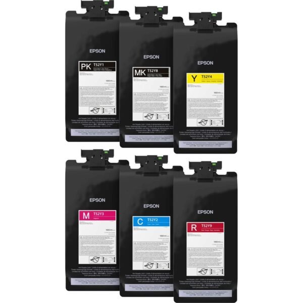 Epson T52YM20 (T52YM) High-Capacity Ink, Photo Black/Matte Black/Cyan/Magenta/Yellow/Red | OfficeCrave.com