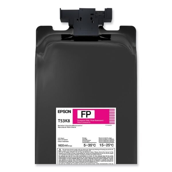 Epson T53K820 (T53K) UltraChrome DS Ink, Fluorescent Pink, 2/Pack