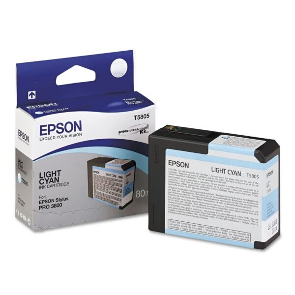 Epson T580500 UltraChrome K3 Ink, Light Cyan