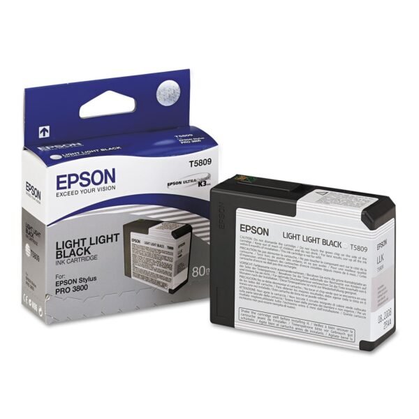 Epson T580900 UltraChrome K3 Ink, Light Light Black
