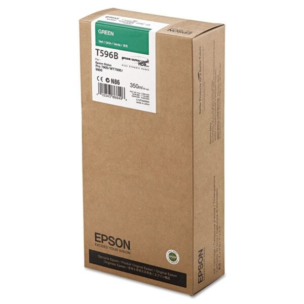 Epson T596B00 UltraChrome HDR Ink, Green | OfficeCrave.com