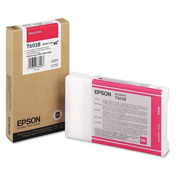 Epson T603B00 (60) UltraChrome K3 Ink, Magenta | OfficeCrave.com
