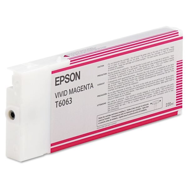 Epson T606300 (60) Ink, Vivid Magenta