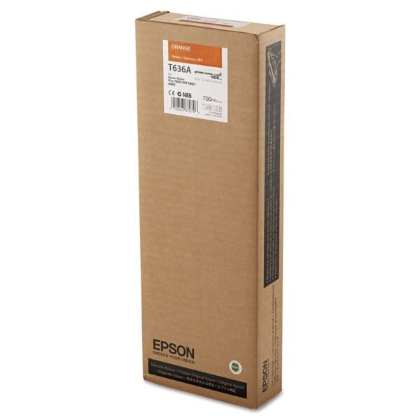 Epson T636A00 UltraChrome HDR Ink, Orange | OfficeCrave.com