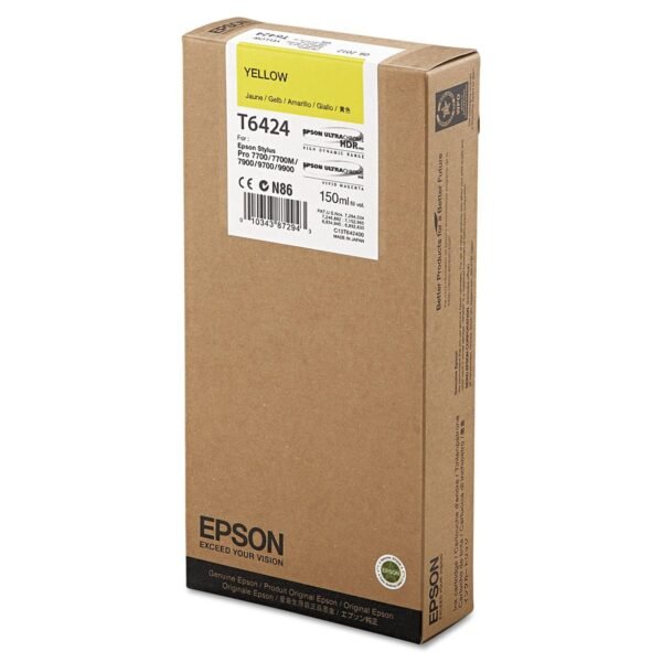 Epson T642400 UltraChrome HDR Ink, Yellow | OfficeCrave.com