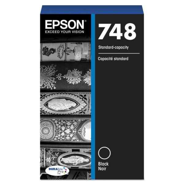 Epson T748120 (748) DURABrite Pro Ink, Black | OfficeCrave.com