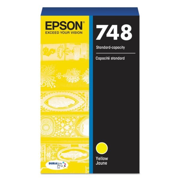 Epson T748420 (748) DURABrite Pro Ink, Yellow | OfficeCrave.com