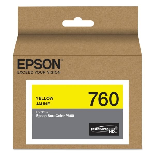 Epson T760420 (760) UltraChrome HD Ink, Yellow | OfficeCrave.com