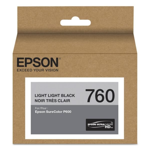 Epson T760920 (760) UltraChrome HD Ink, Light Light Black | OfficeCrave.com