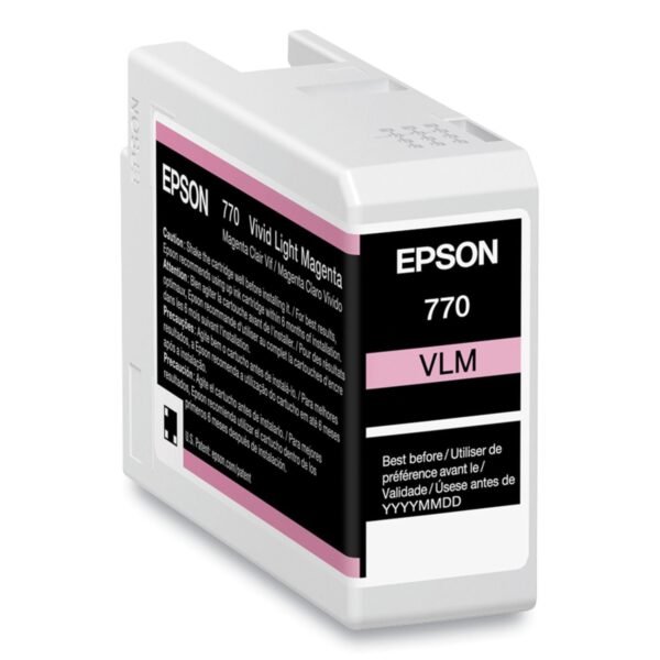 Epson T770620 (T770) UltraChrome PRO10 Ink, 25 mL, Light Magenta | OfficeCrave.com