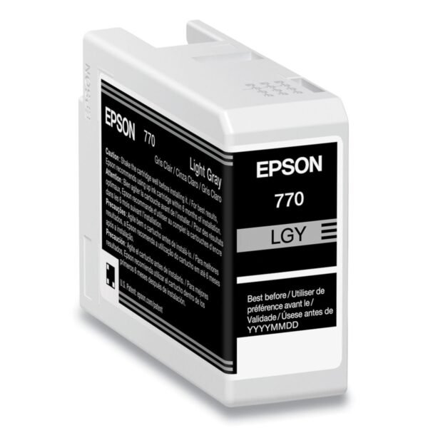 Epson T770920 (T770) UltraChrome PRO10 Ink, 25 mL, Light Gray | OfficeCrave.com