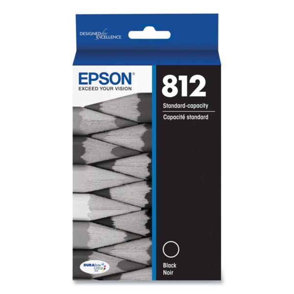 Epson T812120-S (T812) DURABrite Ultra Ink, 350 Page-Yield, Black | OfficeCrave.com