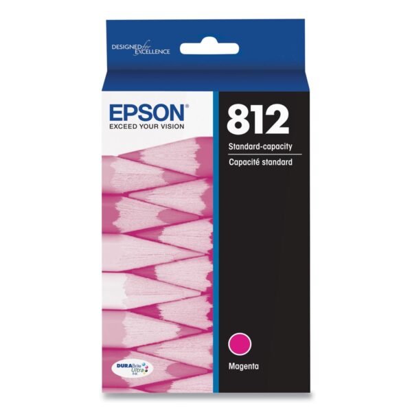 Epson T812320-S (T812) DURABrite Ultra Ink, 300 Page-Yield, Magenta | OfficeCrave.com