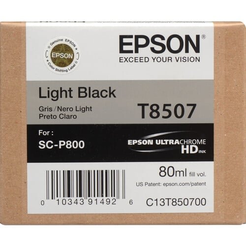Epson T850700 Ink, Light Black | OfficeCrave.com